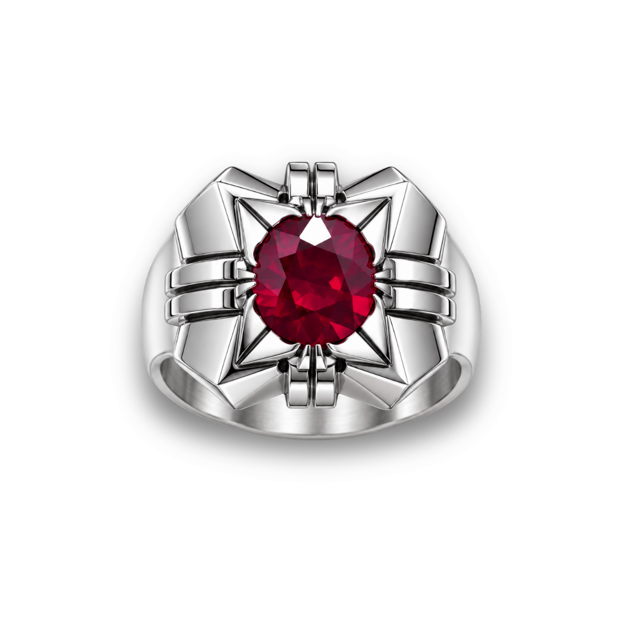 Sultan’s Ruby Crown Ring - Image 2