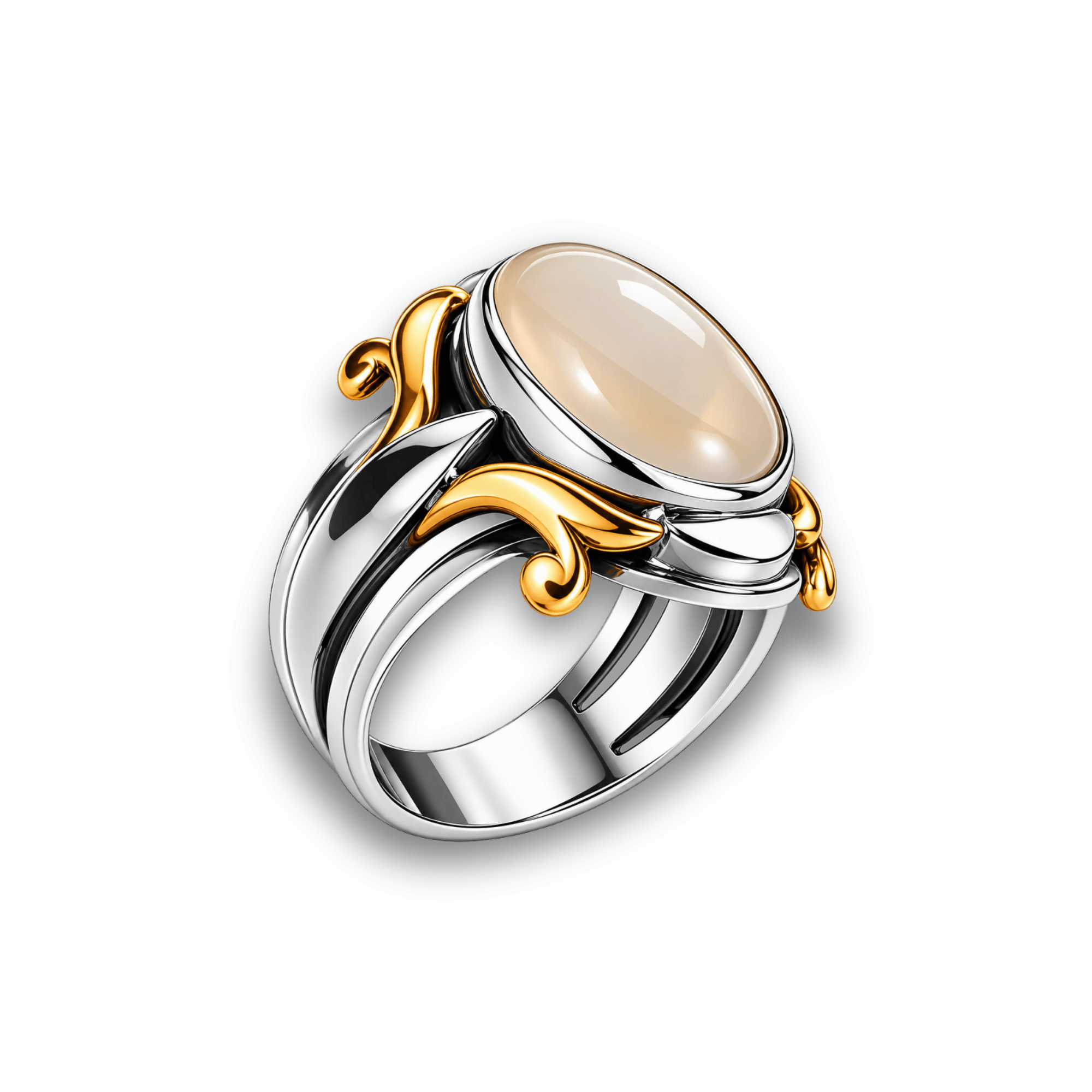 Sultan White Agate Silver Ring – Payitaht Abdülhamid Edition