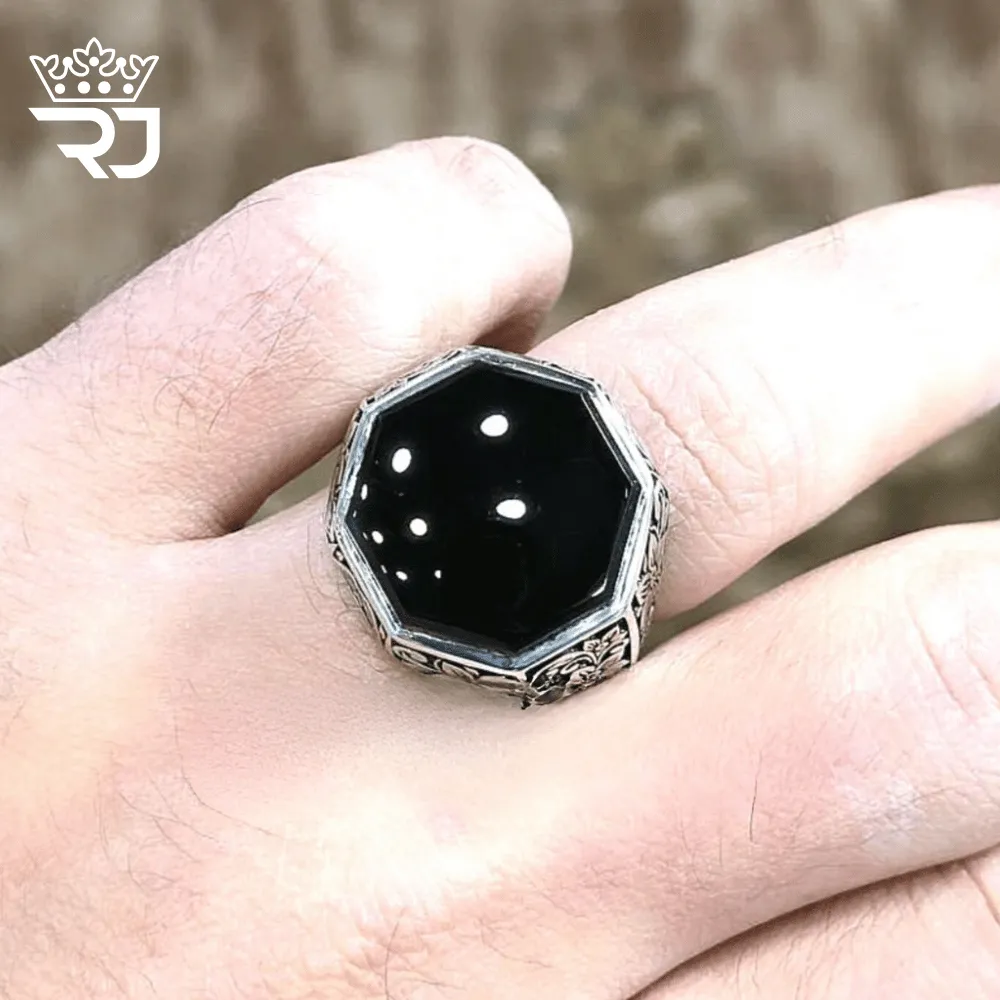 Mystic Bloom 925 Silver Agate Ring - Image 3