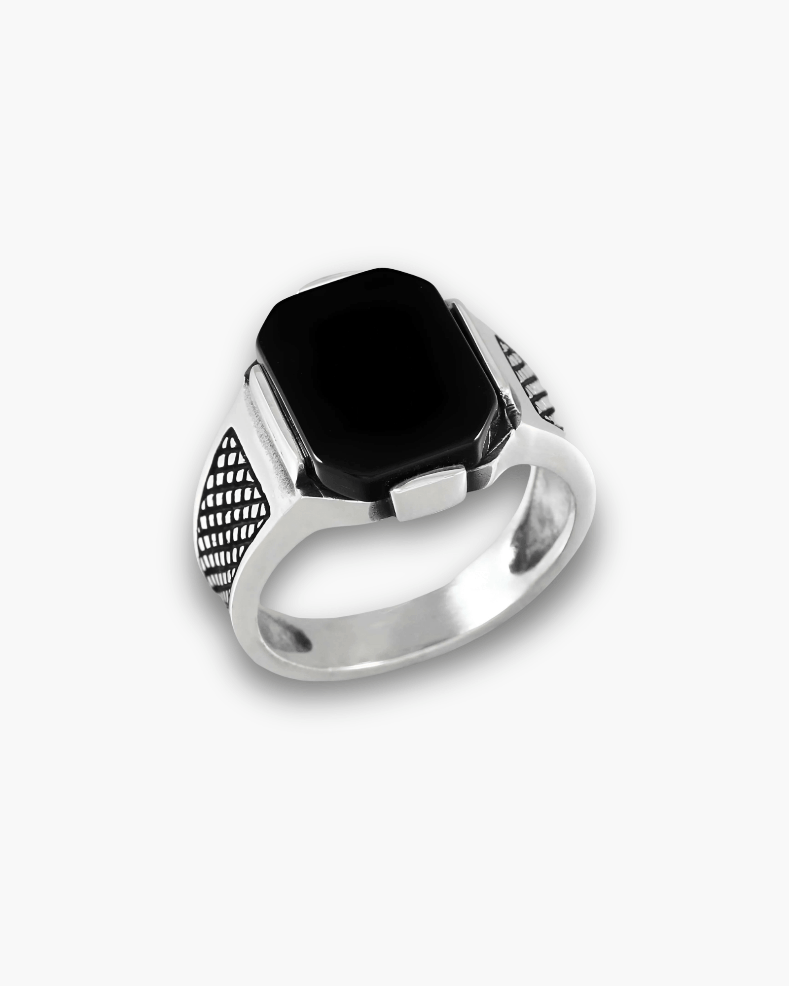 Classic Onyx Silver Ring