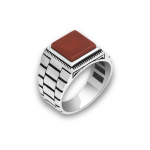 The Victorian Red Ring – 925 Silver