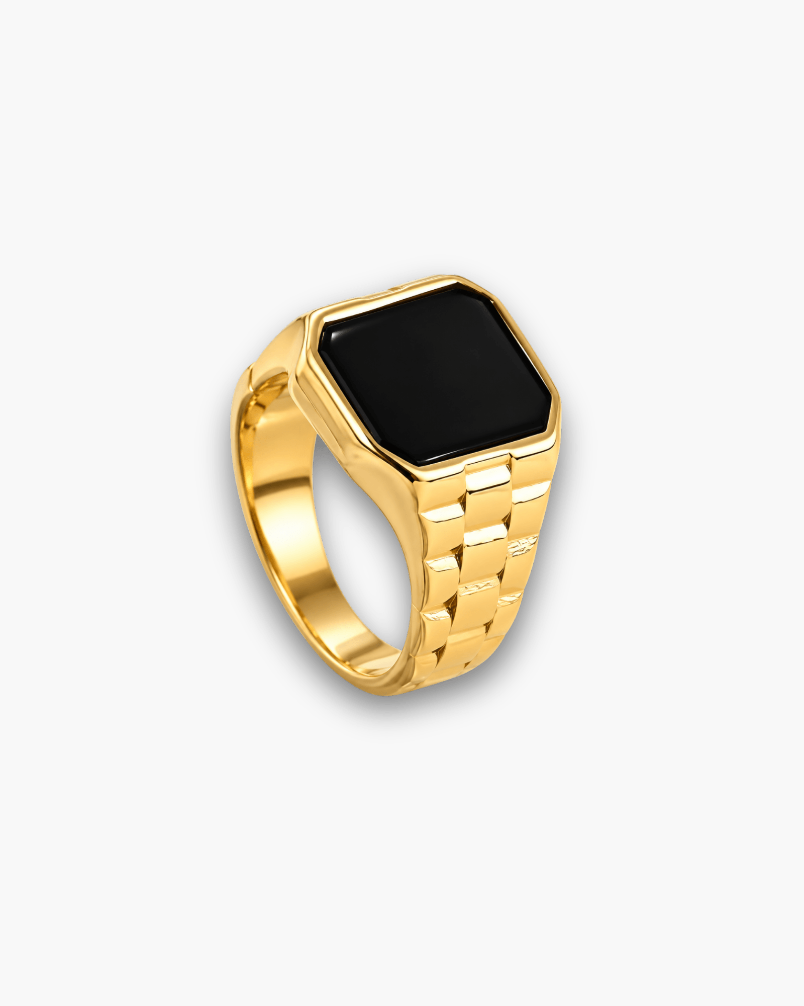 Crown Motif Signet Ring