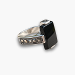 Square Legacy Onyx Ring