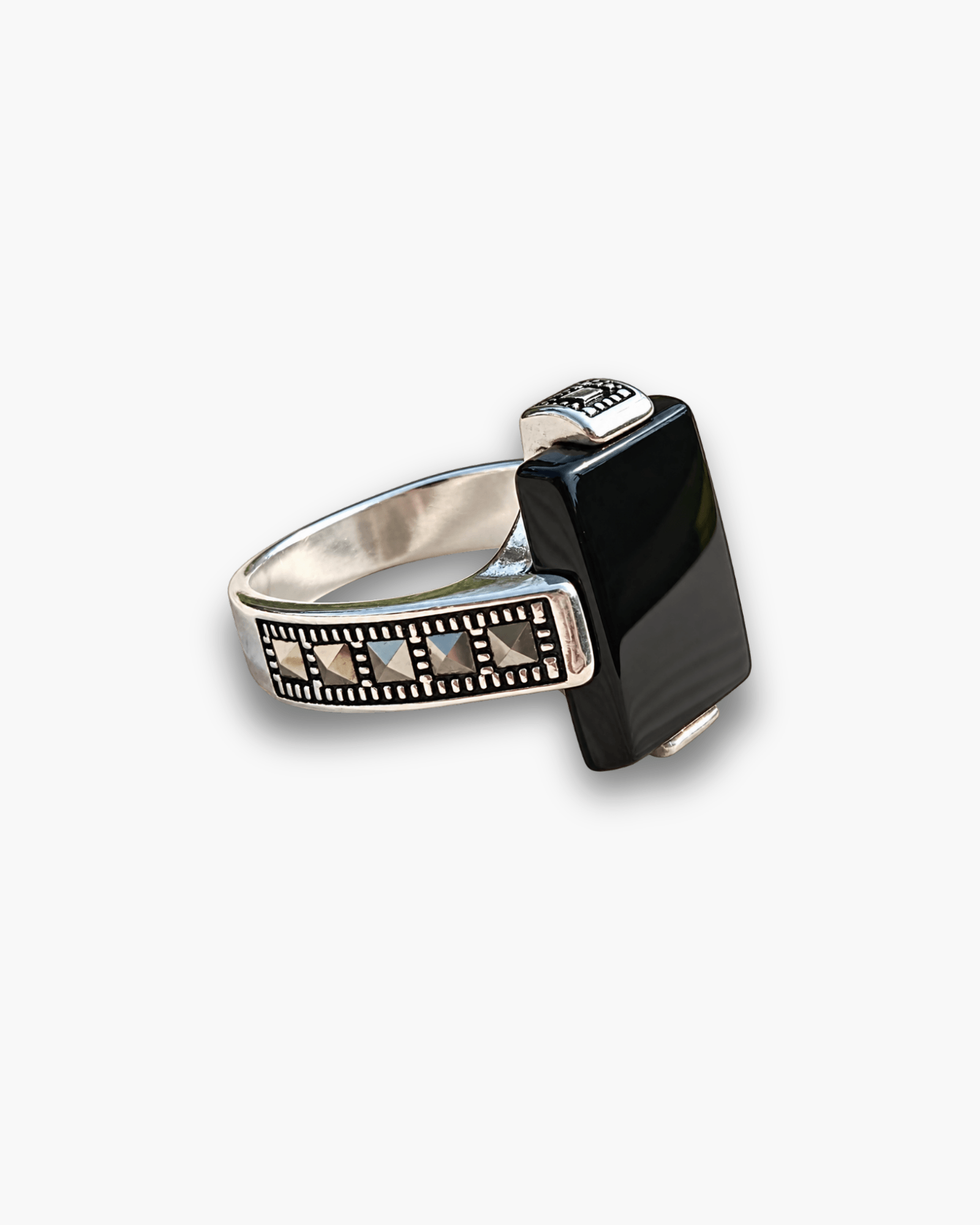 Square Legacy Onyx Ring