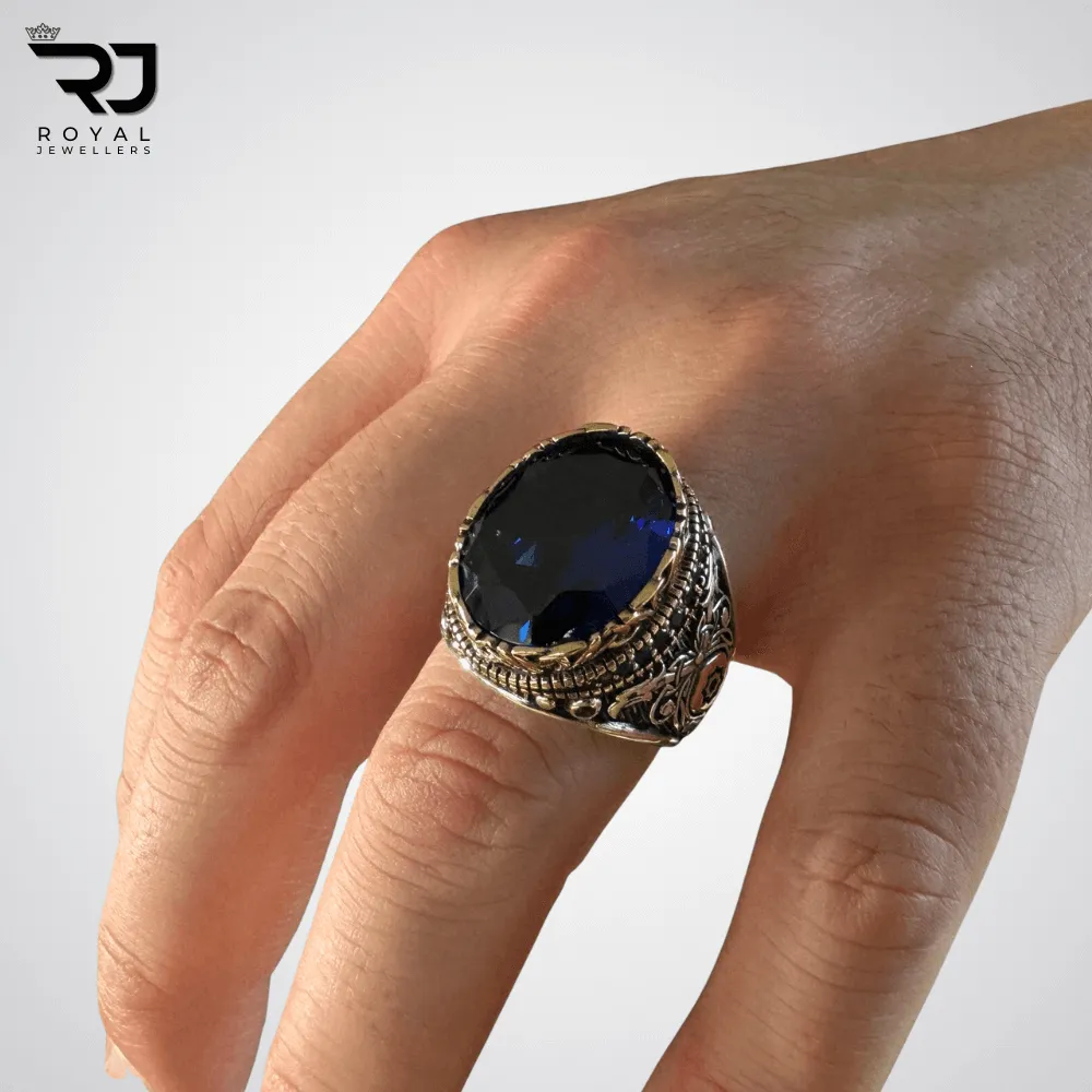 925 Sterling Silver Blue Sapphire Ring