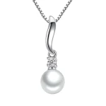 MINIMAL WHITE PEARL PENDANT