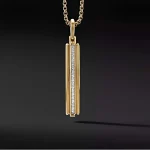 INGOT PAVE PENDANT