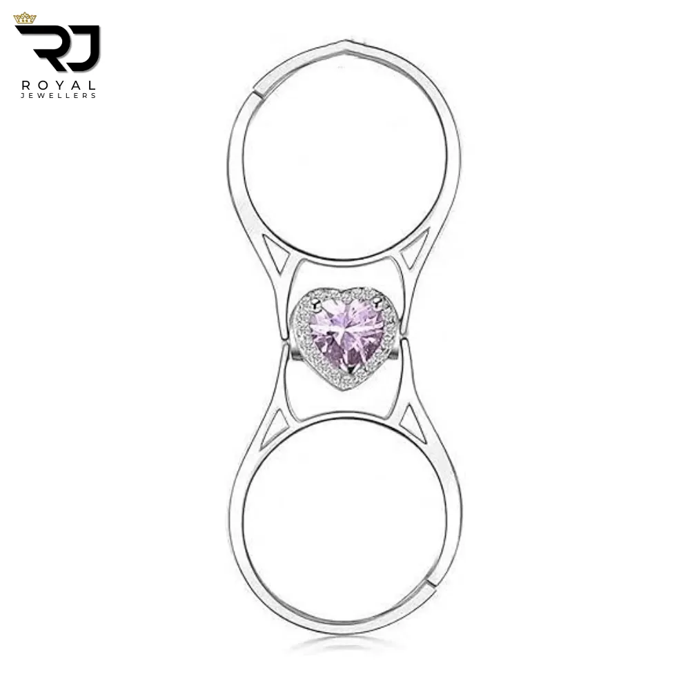 The Sweetheart Flip Ring – Romantic Pink Zircon - Image 4
