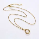 Cresent Circle Pendant