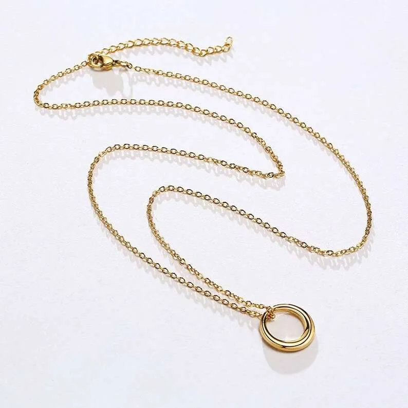 Cresent Circle Pendant