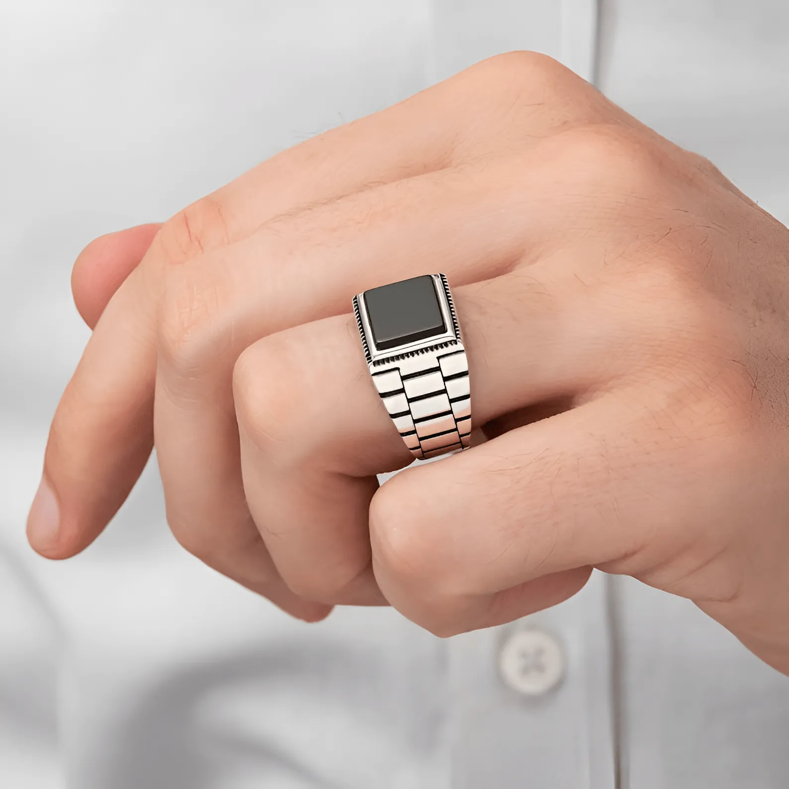 Victorian Black Ring - Image 4