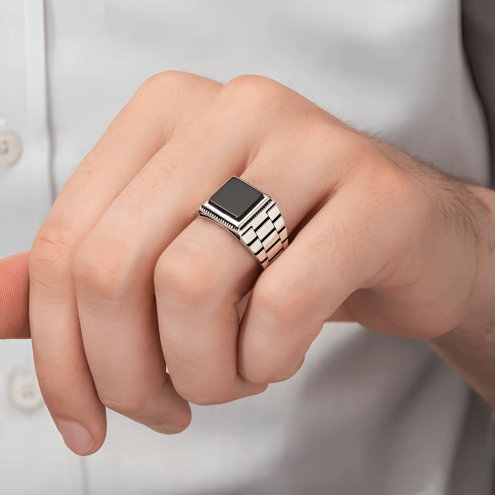 Victorian Black Ring - Image 3