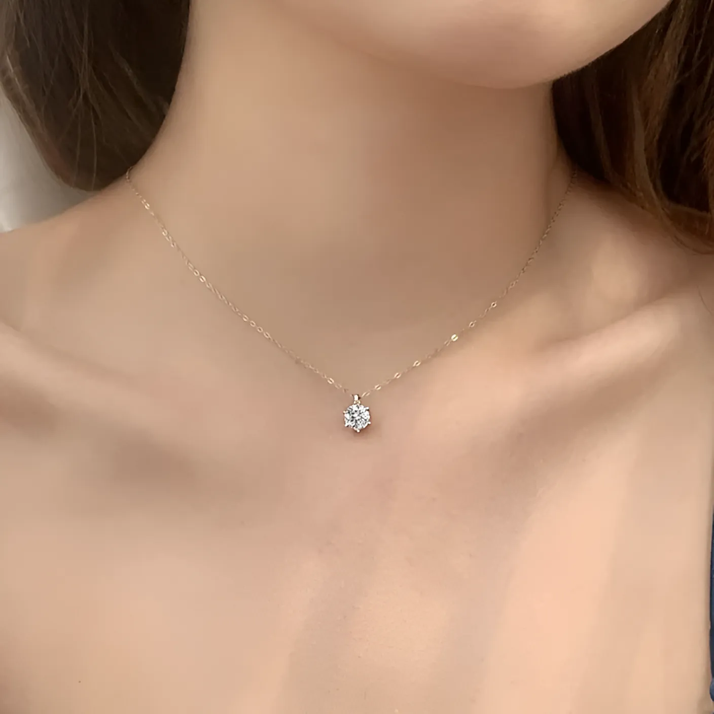 SOLITARE MoIssanite necklace - Image 2