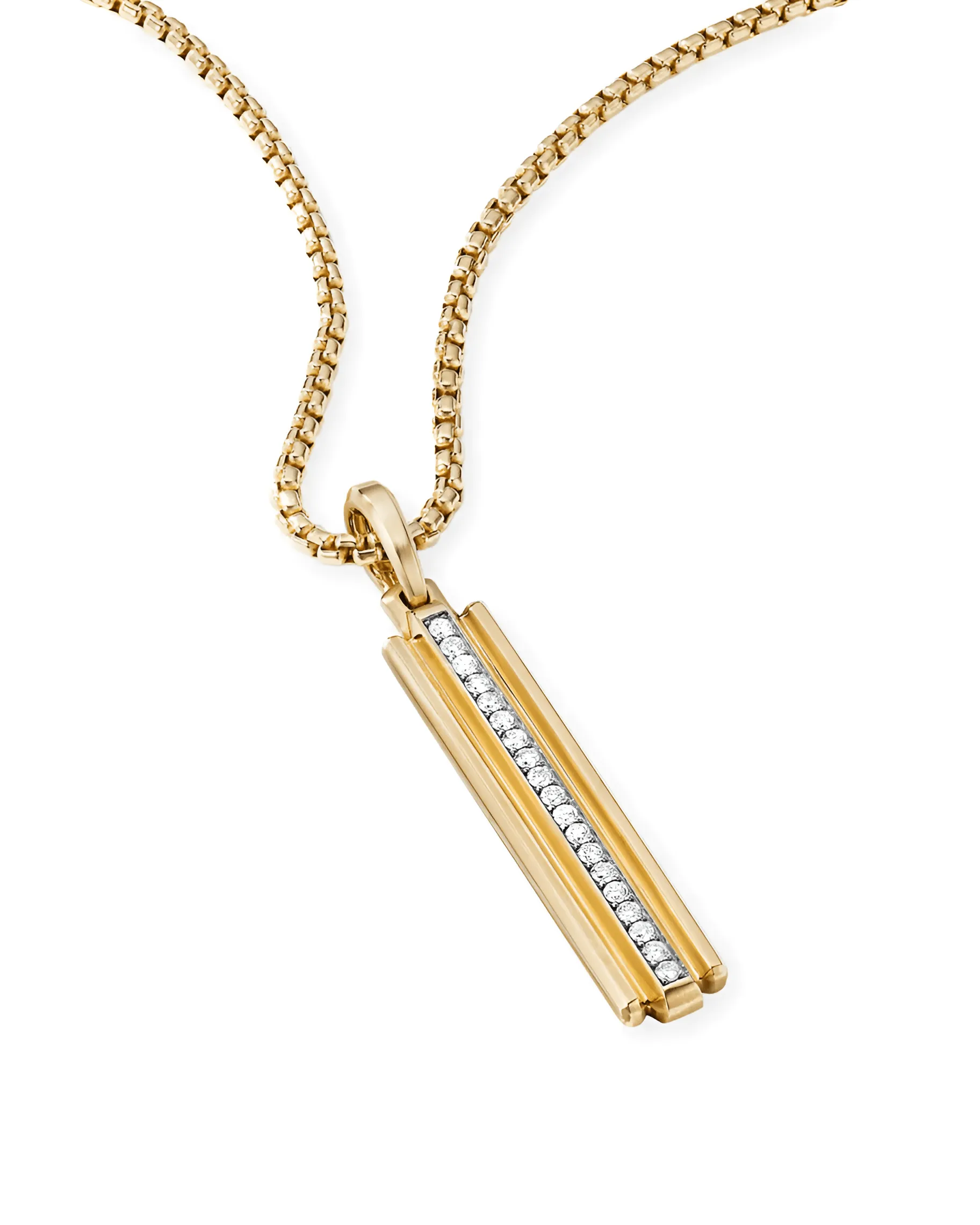 INGOT PAVE PENDANT