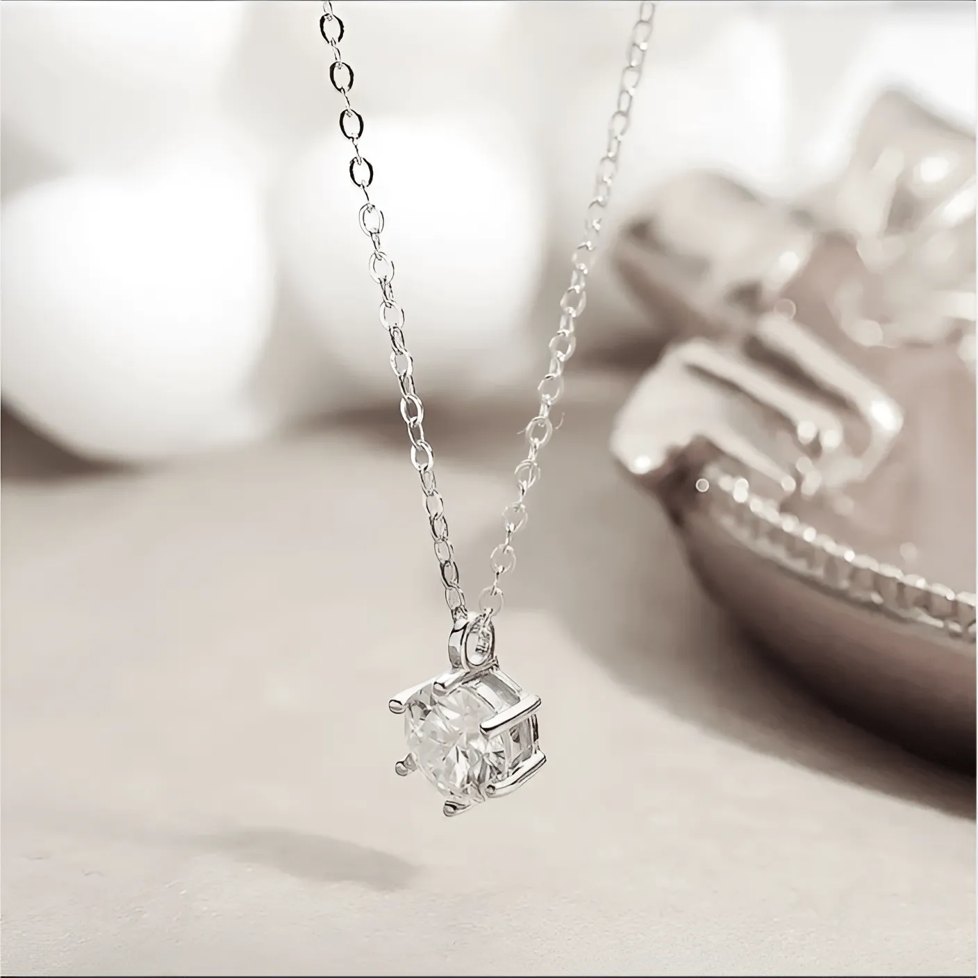 SOLITARE MoIssanite necklace